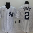 Derek Jeter Yankees White Cooperstown Jersey