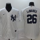 DJ LeMahieu Yankees White Home Replica Jersey
