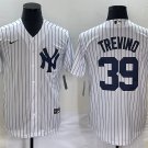 Jose Trevino Yankees White Home Replica Jersey
