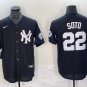 Juan Soto Yankees Black White Replica Jersey