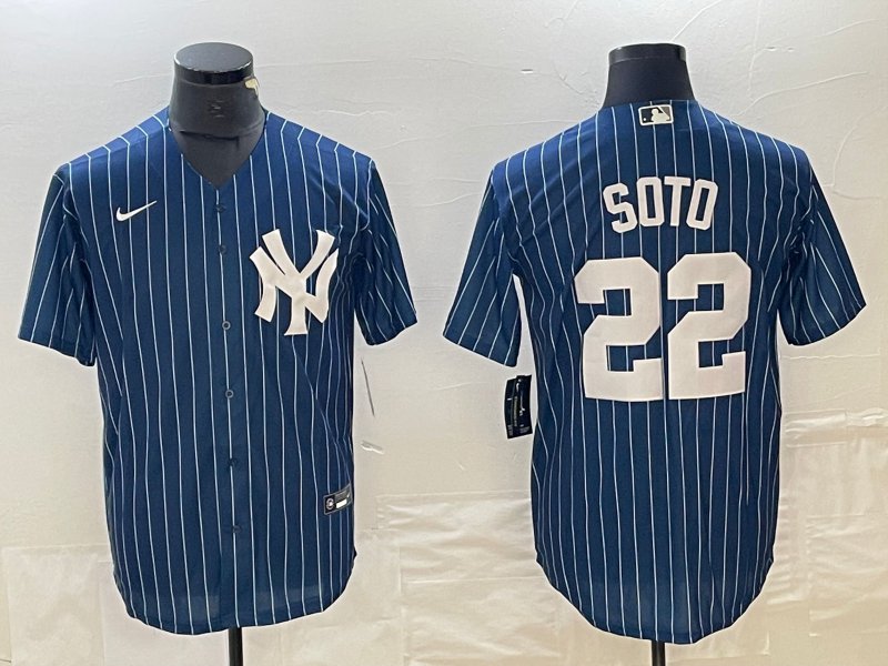 Juan Soto Yankees Navy Throwback Replica Jersey