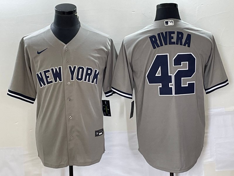 Mariano Rivera Yankees Gray Road Replica Jersey