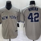 Mariano Rivera Yankees Gray Road Replica Jersey