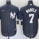 Mickey Mantle Yankees Black Replica Jersey