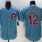 Kyle Schwarber Phillies Light Blue Cooperstown Jersey