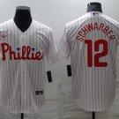 Kyle Schwarber Phillies White Home Replica Jersey