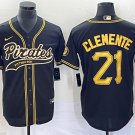 Roberto Clemente Pirates Black Fashion Replica Jersey