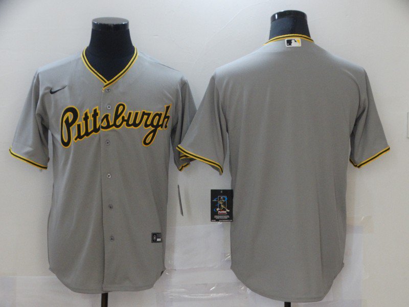 Team Pirates Gray Road Replica Jersey