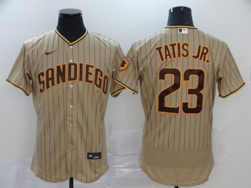 Fernando Tatis Jr Padres Tan Brown Alternate Authentic Jersey