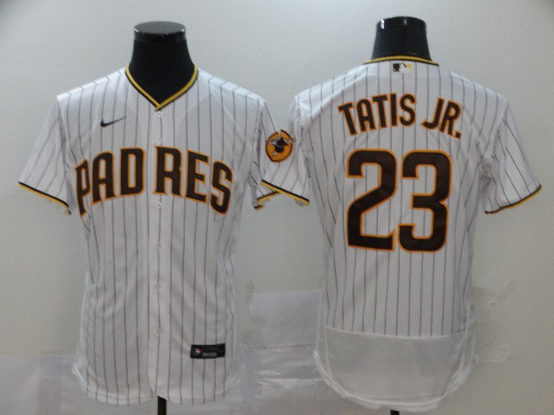 Fernando Tatis Jr Padres White Brown Authentic Jersey