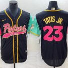 Fernando Tatis Jr. Padres Black Pink Fashion Replica Jersey