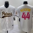 Joe Musgrove Padres White Pink Fashion Replica Jersey