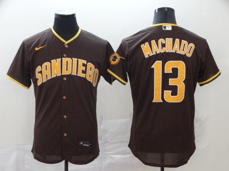 Manny Machado Padres Brown Alternate Authentic Jersey