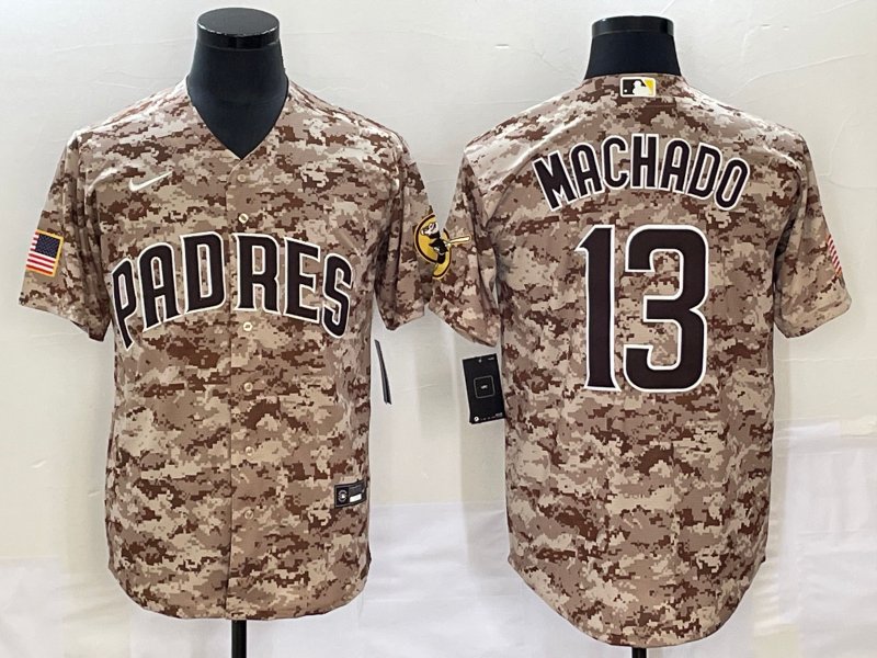 Manny Machado Padres Camo Replica Jersey