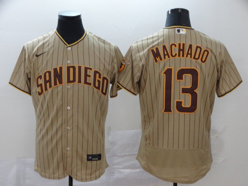 Manny Machado Padres Tan Brown Alternate Authentic Jersey
