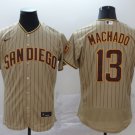 Manny Machado Padres Tan Brown Alternate Authentic Jersey