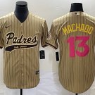 Manny Machado Padres Tan Pink Fashion Replica Jersey