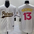 Manny Machado Padres White Pink Fashion Replica Jersey