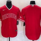Team Padres Red Fashion Replica Jersey