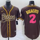 Xander Bogaerts Padres Brown Pink Fashion Replica Jersey