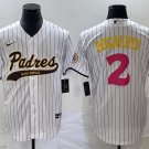 Xander Bogaerts Padres White Pink Fashion Replica Jersey