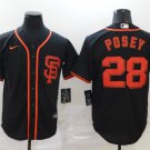 Buster Posey Giants Black Alternate Replica Jersey
