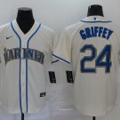 Ken Griffey Jr. Mariners Cream Alternate Replica Jersey