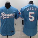 Corey Seager Rangers Light Blue Alternate Authentic Jersey