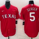 Corey Seager Rangers Red Alternate Replica Jersey