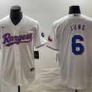 Josh Jung Rangers White Home Replica Jersey