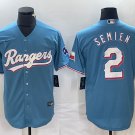 Marcus Semien Rangers Light Blue Alternate Replica Jersey