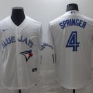 George Springer Blue Jays White Home Replica Jersey