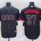 Tyler Stephenson Reds Black 2023 City Connect Replica Jersey
