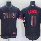 Barry Larkin Reds Black 2023 City Connect Authentic Jersey