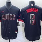 Joe Morgan Reds Black 2023 City Connect Replica Jersey
