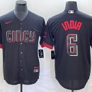Jonathan India Reds Black 2023 City Connect Replica Jersey