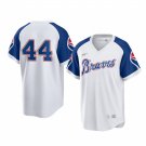 Hank Aaron Braves White Throwback Jersey