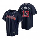 Ronald Acuna Jr Braves Navy Road Replica Jersey