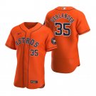 Justin Verlander Astros Orange Alternate Authentic Jersey