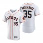 Justin Verlander Astros White Home Authentic Jersey