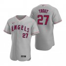 Mike Trout Angels Gray Road Authentic Jersey
