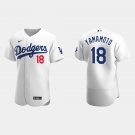 Yoshinobu Yamamoto Dodgers White Home Authentic Jersey