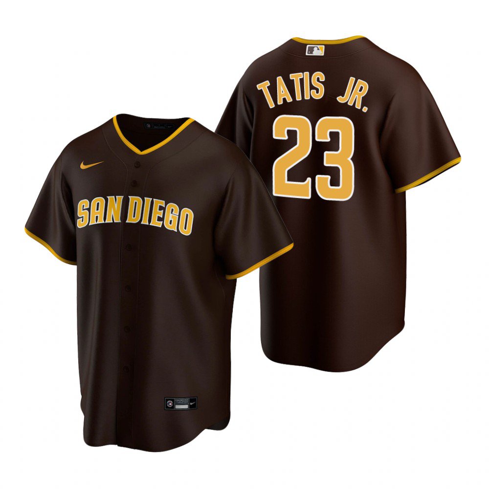 Fernando Tatis Jr Padres Brown Road Replica Jersey