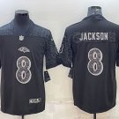 Lamar Jackson Ravens Reflective Limited Black Jersey