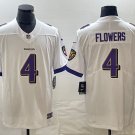 Zay Flowers Ravens White Limited Jersey