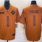 Justin Fields Bears New Salute To Service Brown Limited Jersey