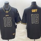 Jared Goff Lions Black Golden Limited Jersey
