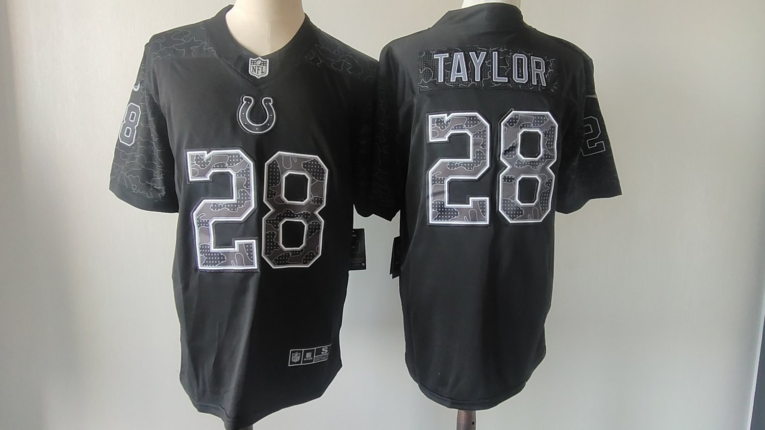 Jonathan Taylor Colts Black Reflective Limited Jersey