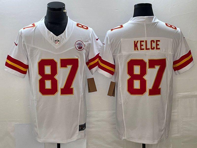 Travis Kelce Chiefs White New Limited Jersey