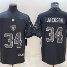 Bo Jackson Raiders Black Reflective Limited Jersey
